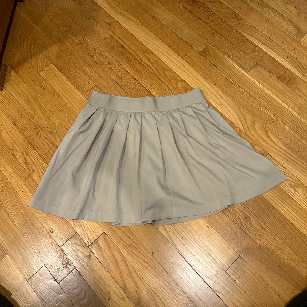 GAP Gray Mini Skater Skirt with Pleats